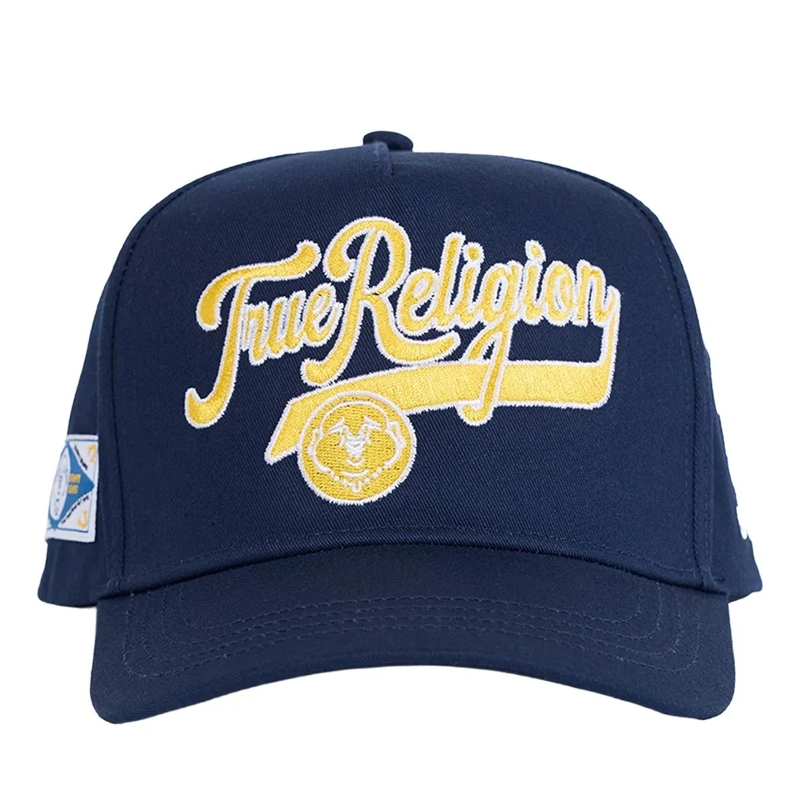 True Religion Hut - Cap mit Collgege-Spirit- Markater Schriftzug au blau(Image 3)