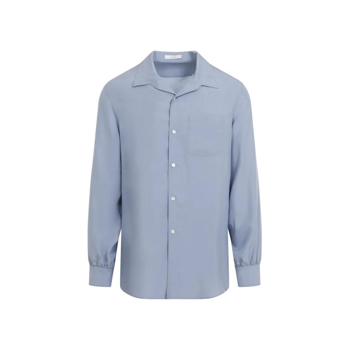 The Row - Blue Kiton Shirt - Größe L - blau