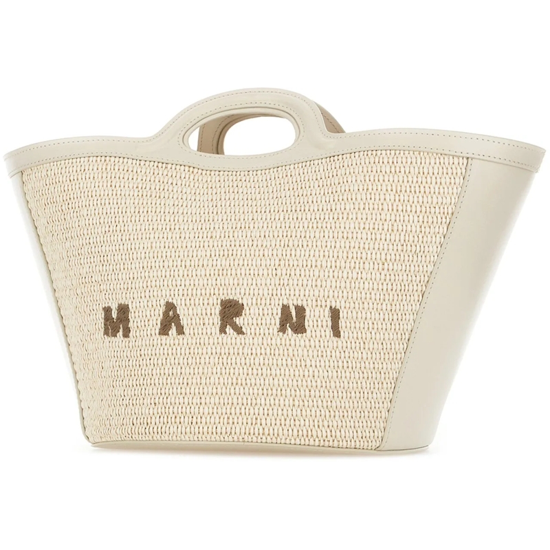 Marni Fourre-tout Marni Ivory cotton and nylon handbag none(Image 2)