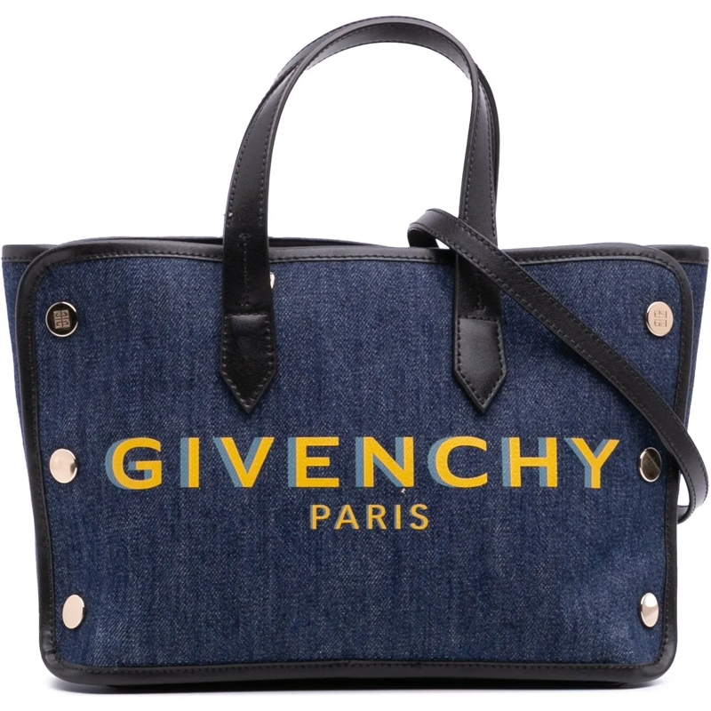 Givenchy Schultertasche Mini Denim Bond Shopper Tote blau