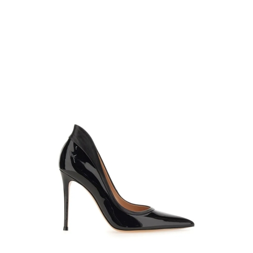 Gianvito Rossi Pump Dècolleté Tuxedo With Glossy Leather Finish Black