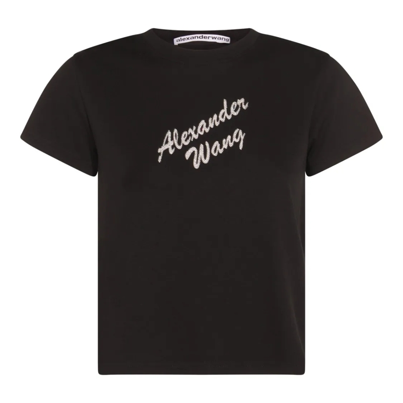 Alexander Wang T-shirt Black Cotton T-Shirt Black