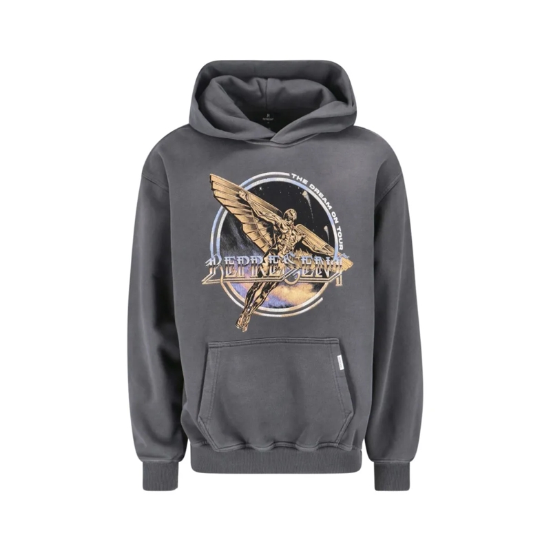 Represent  Grey Cotton Hoodie Grey