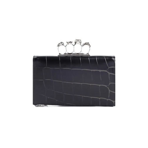 Alexander McQueen The Knuckle Zip Small Pouch Black Borsetta a tracolla