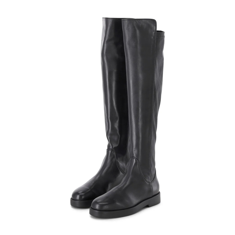 Agl Bottes Stiefel Andrea aus Leder Schwarz