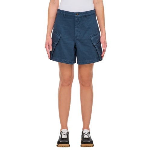 J.W.Anderson Legere Shorts High Waist Cargo Shorts Blue