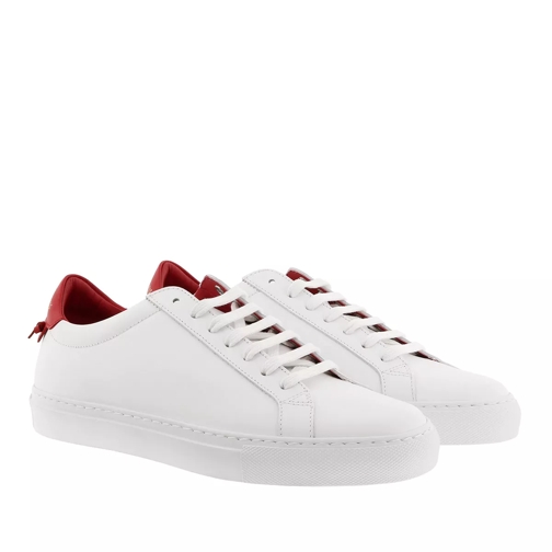 Givenchy Urban Street Sneaker Leather White Red låg sneaker