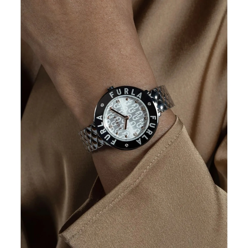 Furla Quarzuhr Quarz-Analoguhr Furla Essential silber(Image 4)