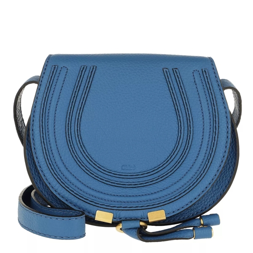 Chloé Marcie Shoulder Bag Small Smoky Blue Crossbody Bag
