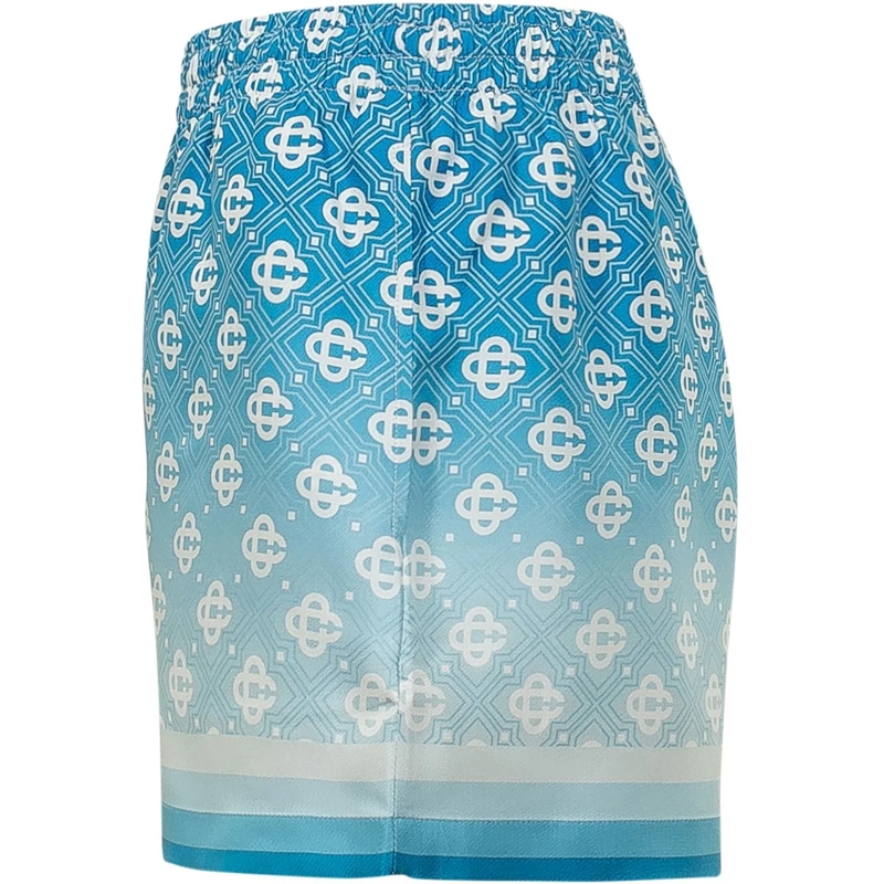 Casablanca Shorts Shorts con Vita Elastica e Stampa Geometrica blau(Image 3)