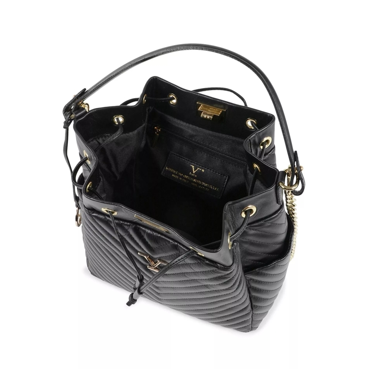 19V69 Italia V Italia Womens Satchel Bag Black BH10272 52 SAUVA schwarz Crossbody Bag