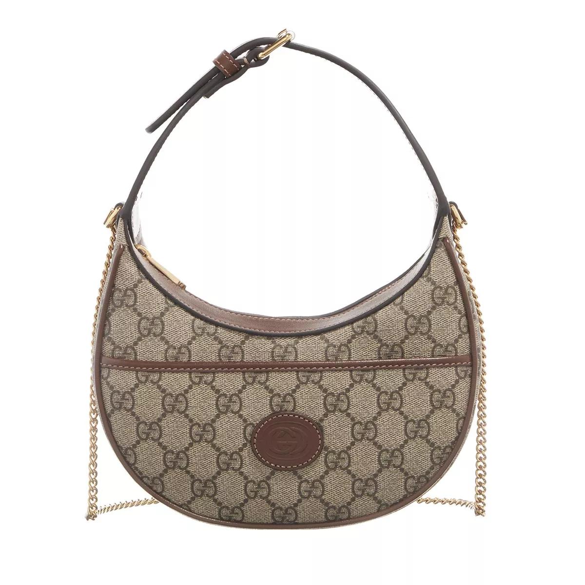 Half-moon-shaped mini bag with Interlocking G