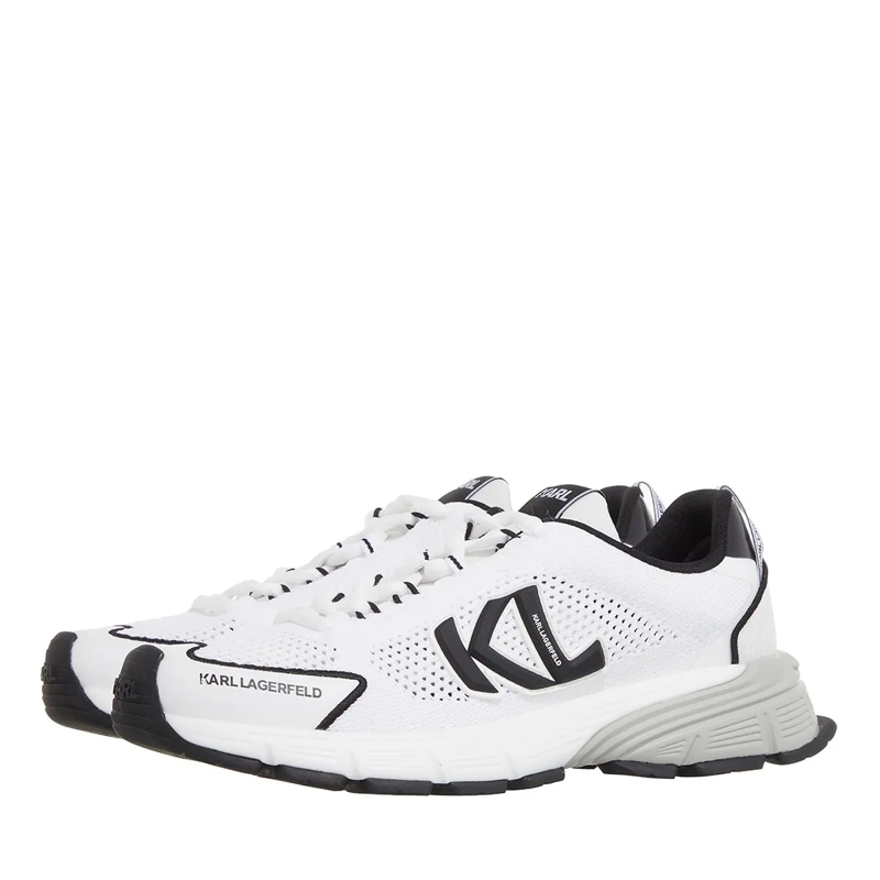 Karl Lagerfeld Low-Top-Sneaker Orion Sidetrim Knit Lo White Knit Text W/Black(Image 3)