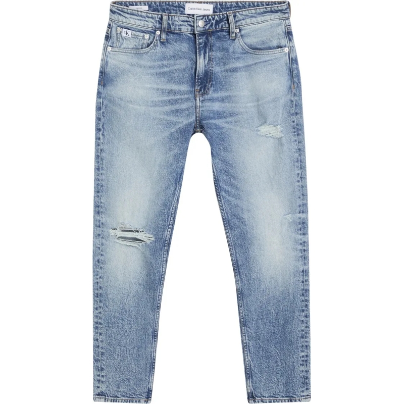 Calvin Klein Jeans Slim Fit Light Blue Trousers Blue