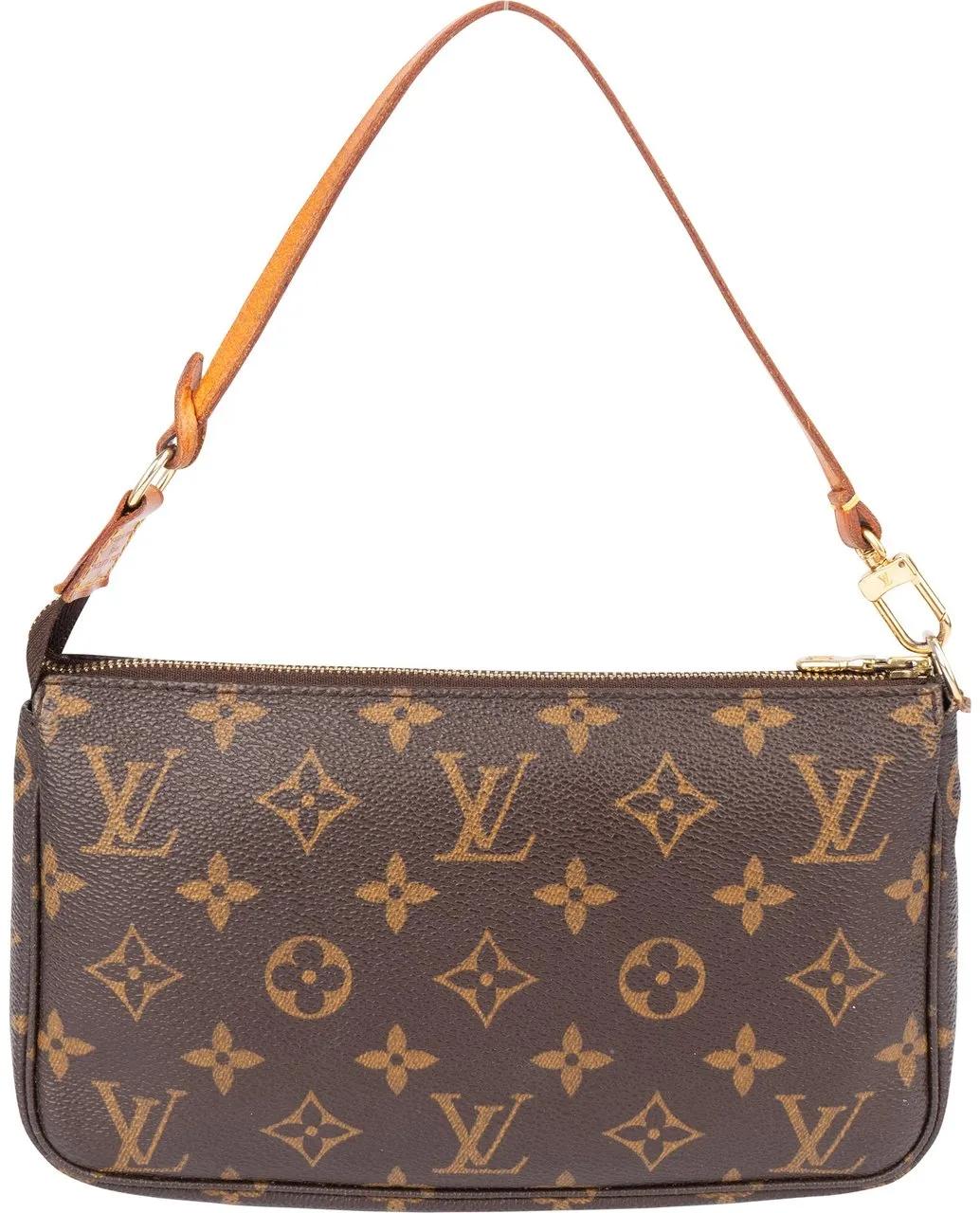 Louis Vuitton Crossbody Bags - Louis Vuitton Canvas Monogram Pochette Accessoire - Gr. unisize - in Braun - für Damen