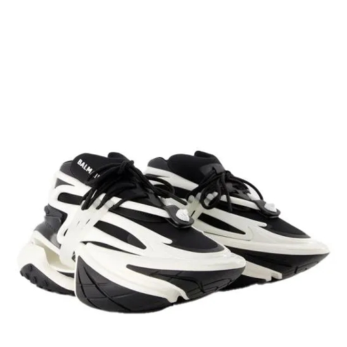 Balmain Low-Top Sneaker Unicorn Sneakers - Leather - Black/ White Multicolor