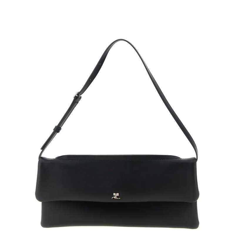 Courrèges Schultertasche Wrist Clutch Schwarz