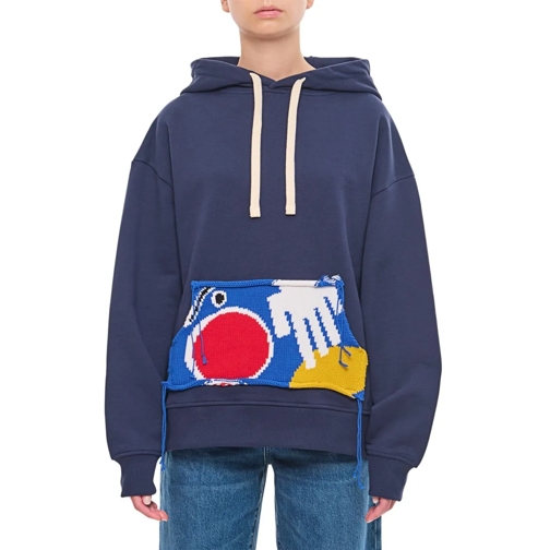 CHARLES JEFFREY LOVER BOY Shirts Patch Ears Hoody Blue