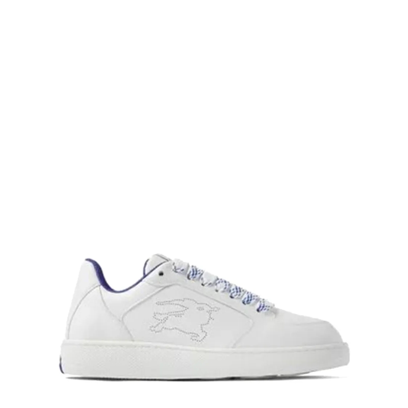 Burberry Lage-top sneaker Calf Leather Sneakers With Contrasting Sole And Wo White