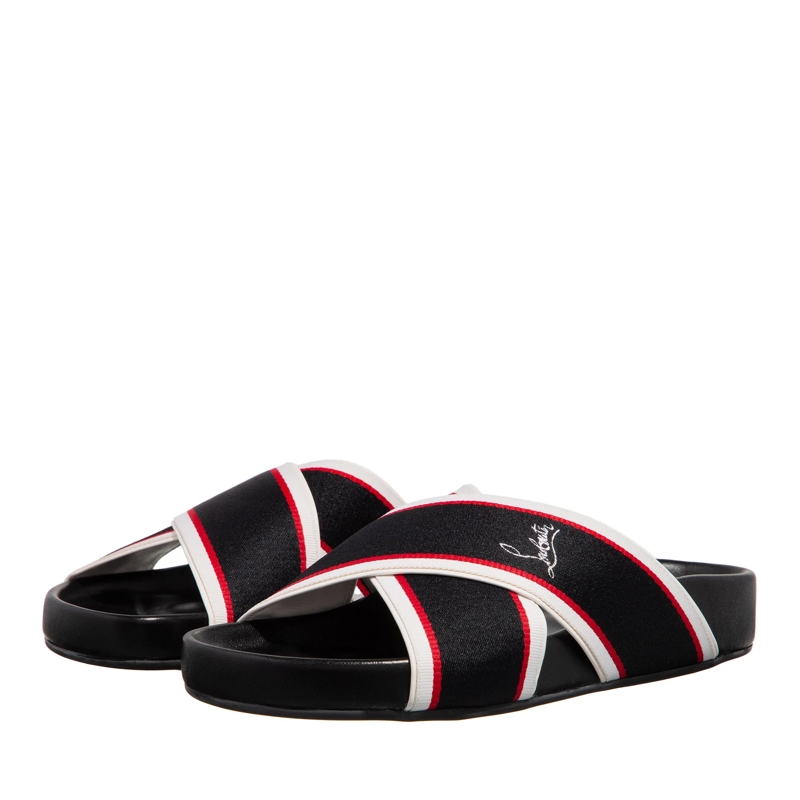 Christian Louboutin Slides Donna Sandals Version Black