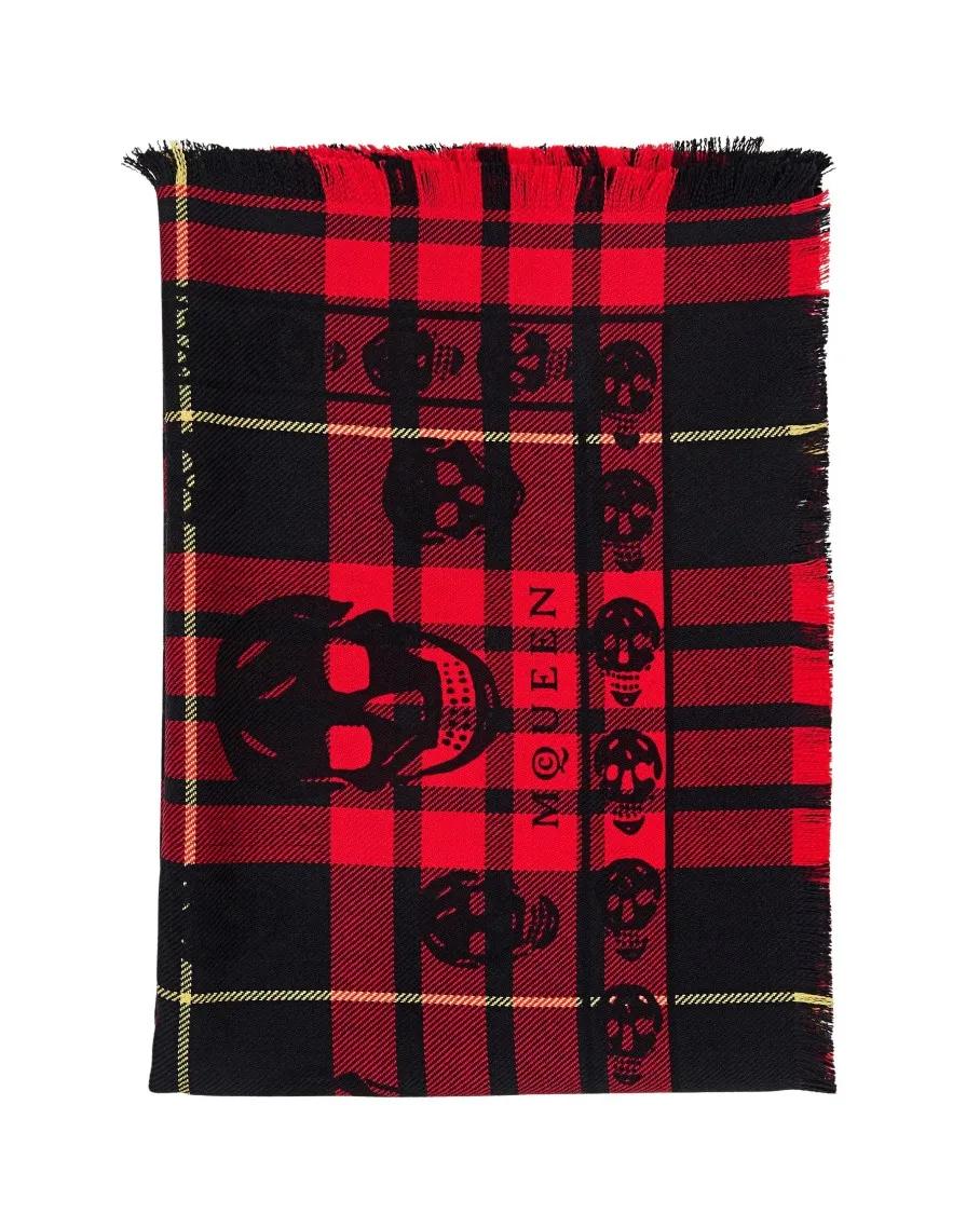 Alexander McQueen Tücher & Schals - Tartan Scarf - Gr. unisize - in Rot - für Damen