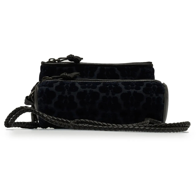 Bottega Veneta Sac à bandoulière Multi-Pouch Butterfly Velvet Crossbody blau