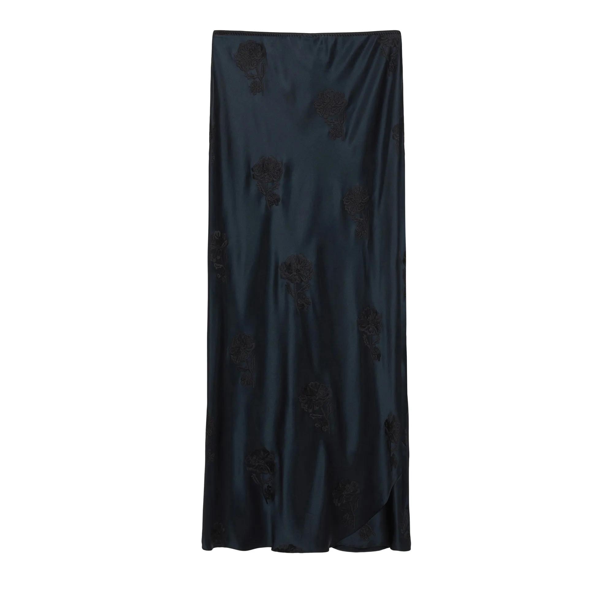 Thumbnail - Dorothee Schumacher - SENSE OF SHINE skirt - Größe 42 - schwarz