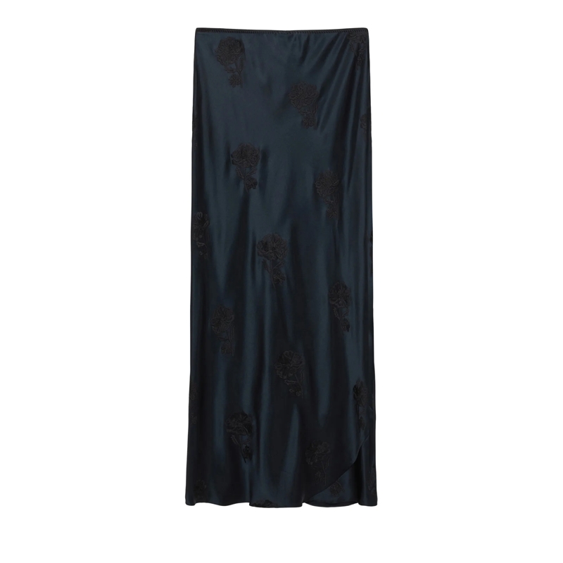 Dorothee Schumacher Maxirock SENSE OF SHINE skirt pure black