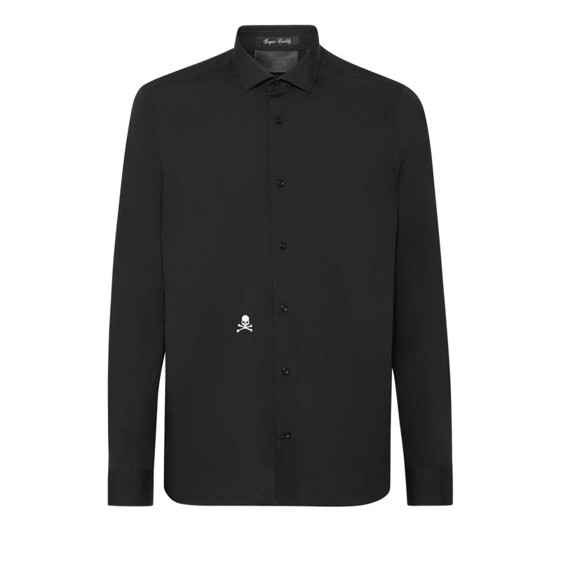 Philipp Plein Hemd Hemd Slim Fit Skull schwarz