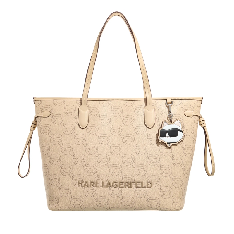 Karl Lagerfeld Shopper Ikon  Mono Cc Lg Tote Nft Aop Trench Beige