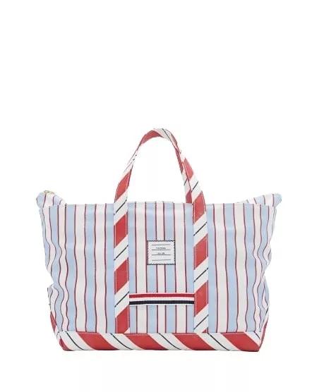 Thom Browne Totes - Medium Tool Tote in Washed Striped Canva - Gr. unisize - in Bunt - für Damen