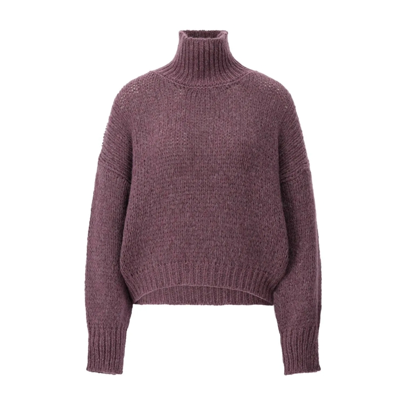 Roberto Collina Pull Pullover aus Alpaka-Mix Lila