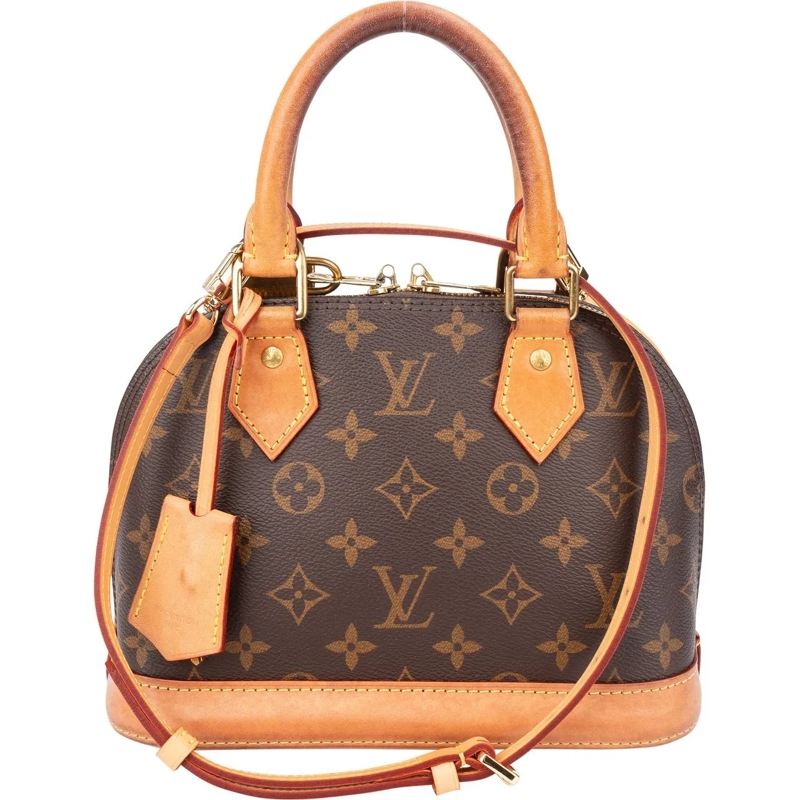 Louis Vuitton Schultertasche Louis Vuitton Canvas Monogram Alma BB Handbag braun
