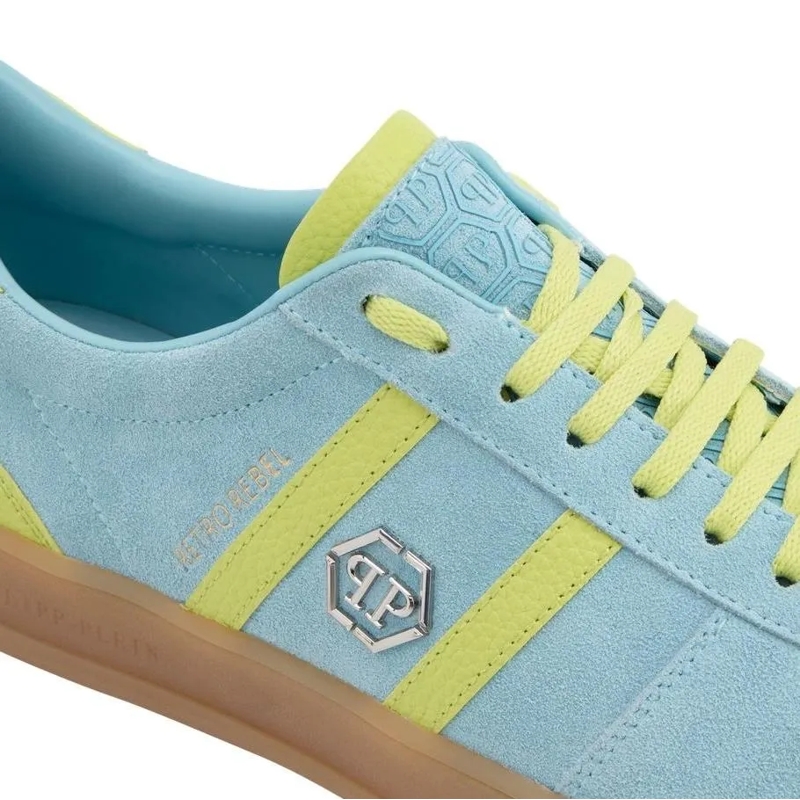 Philipp Plein Low-Top-Sneaker Low-Top Sneakers Retro Rebel hell-blau(Image 3)