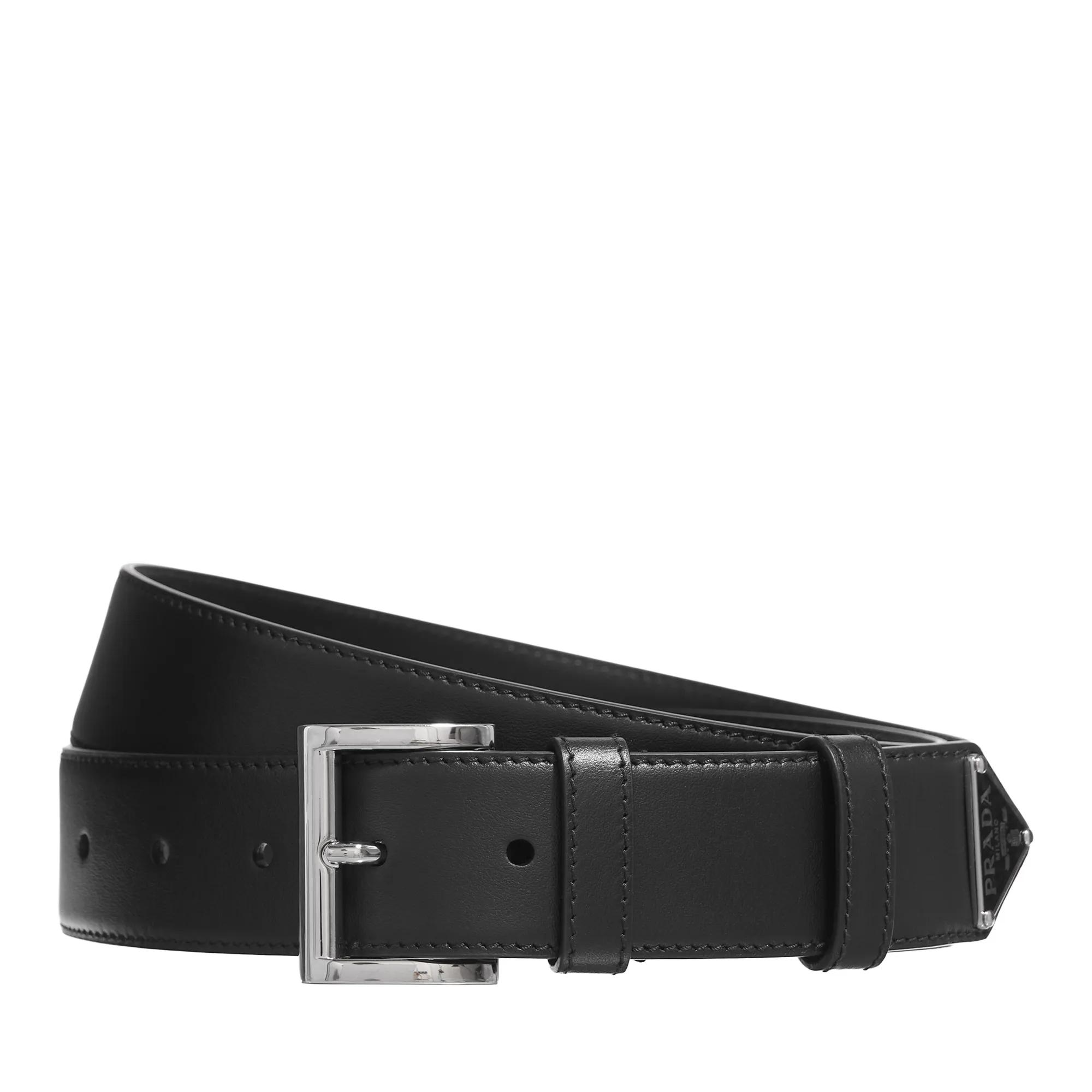 Prada Gürtel - City Calf Belt - Gr. 100 - in Schwarz - für Damen