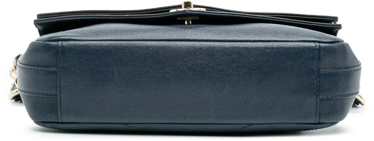 Thumbnail - Chanel Hobo Bags - Mini Quilted Sheepskin Double Chevron Flap - Gr. unisize - in Blau - für Damen