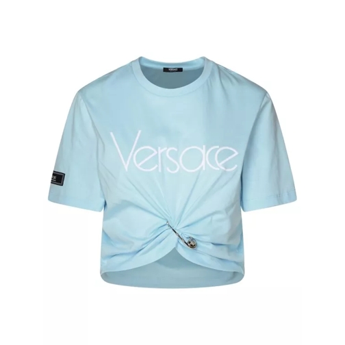 Versace Logo 80'S T-Shirt Blue 