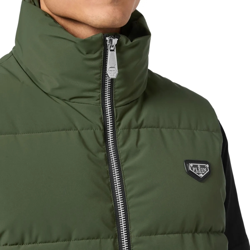 Philipp Plein Weste Daunenweste grün