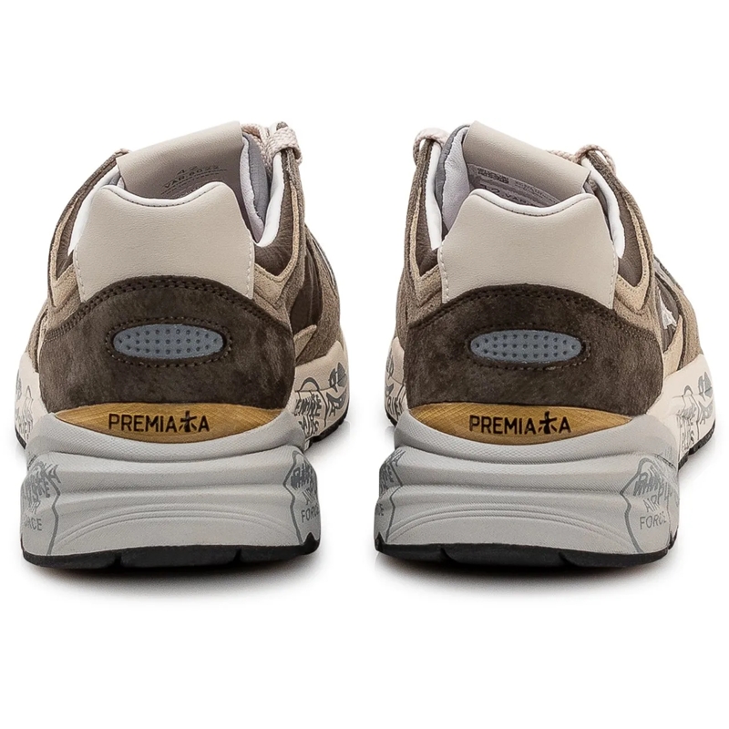 Premiata Sneaker basse Sneakers in Pelle e Tessuto taupe(Image 3)