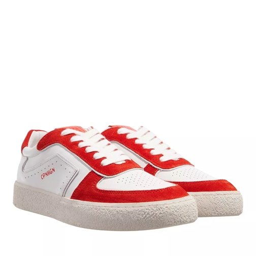 Copenhagen CPH264 leather mix white/red white/red lage-top sneaker