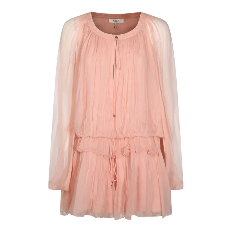 Chloé Minikleid Silk Mini Dress Pink