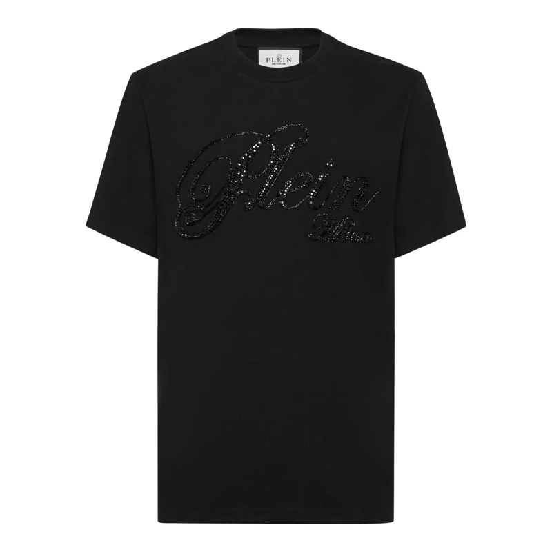 Philipp Plein T-Shirt T-Shirt Mit Schmucksteinen schwarz