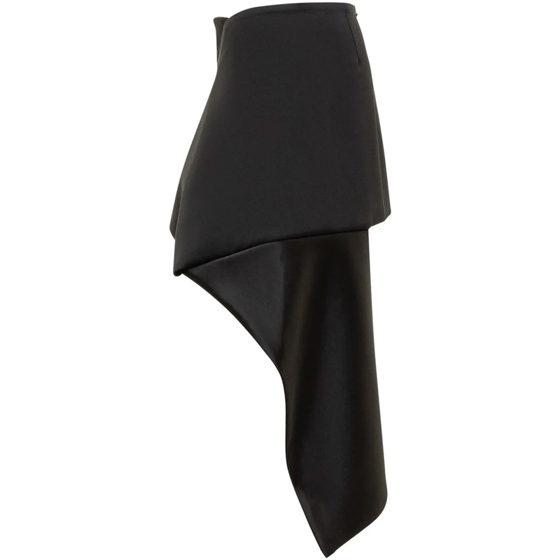 Courrèges Minirock Courreges Gonna Mini Asimmetrica Nera schwarz(Image 3)