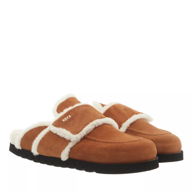 Nubikk Hausschuhe Teddy Fur (L) Cognac Suede
