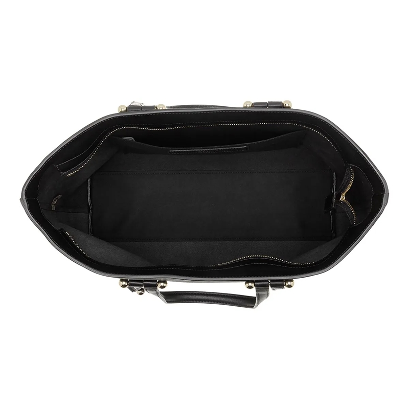 Furla Shopper Furla Duetto L Tote Nero+Nero Int(Image 6)