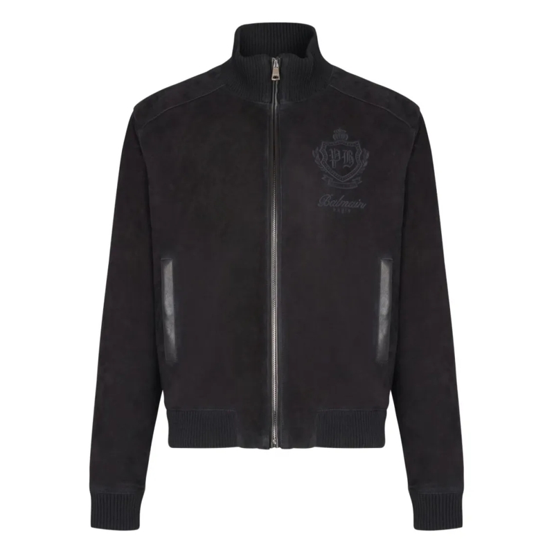 Balmain Bomberjacke Refined Black Jacket Black