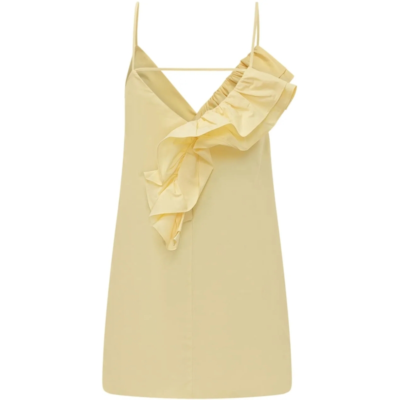 MSGM Minikleid Abito Corto Senza Maniche con Applicazioni gelb(Image 2)
