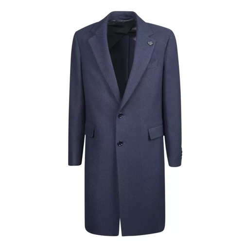 Lardini Wool-Blend Coat Blue 