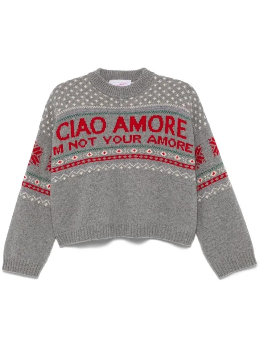 Thumbnail - GIADA BENINCASA - Crewneck I'm Not Your Amore - Größe S - grau