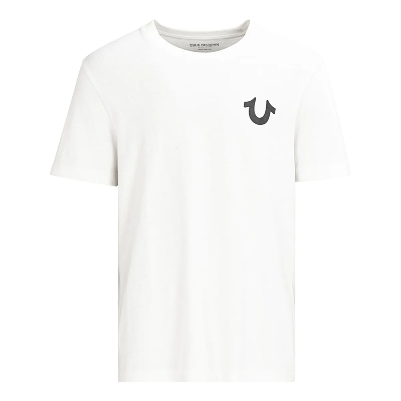 True Religion T-Shirt T-Shirt WORLD TOUR winterweiß